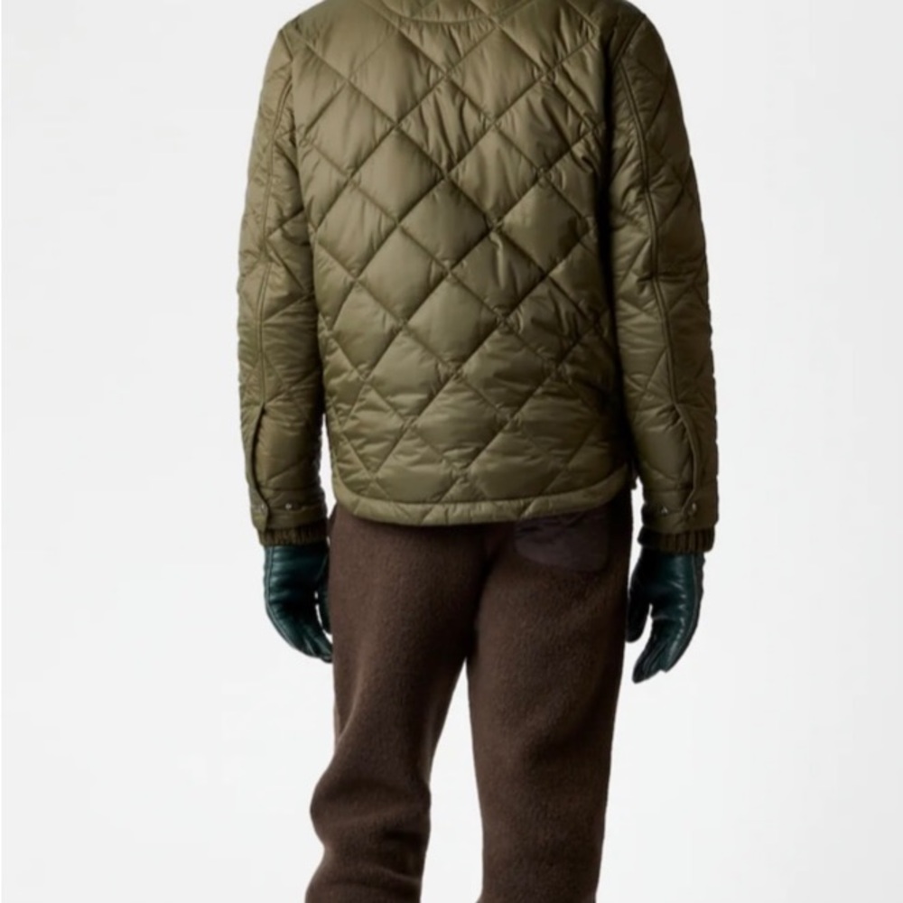 NWT Men’s Quilted Over Shirt in Green Sz M - Picture 8 of 15